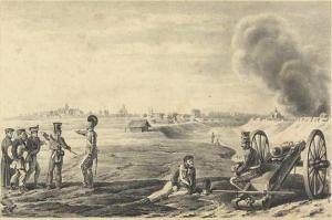 Возле Бешенковичей, на берегах Двины. 29 июля 1812 г.