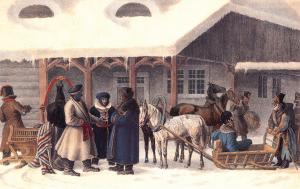 Между Браунсбергом и Эльбингом. 21 декабря 1812 г.