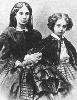 Е.А. Денисьева с дочерью Еленой Тютчевой