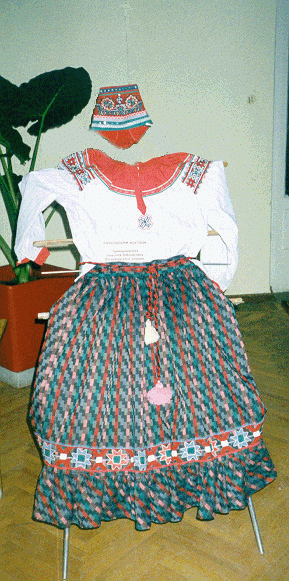 Национальный карельский костюм. Весьегонский район, деревня тимошкино